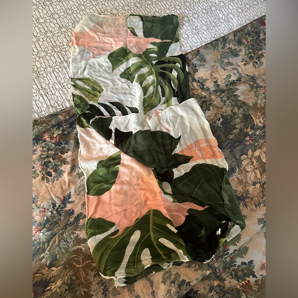 Tropical Print Sarong/Coverup NWOT